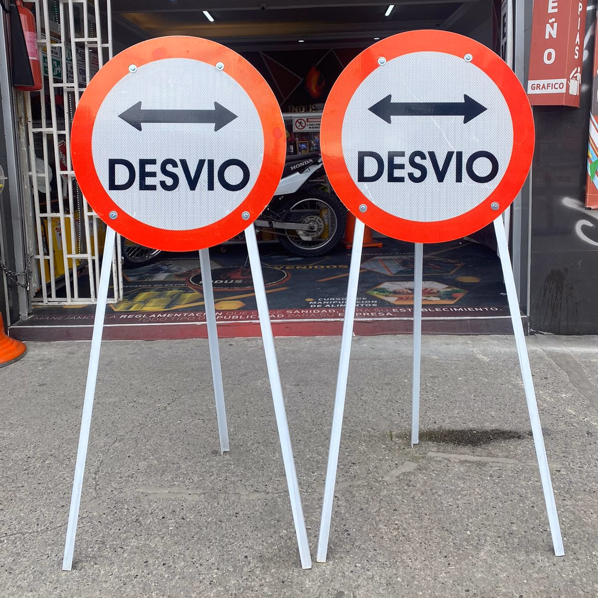 Dispositivos viales en Bogotá